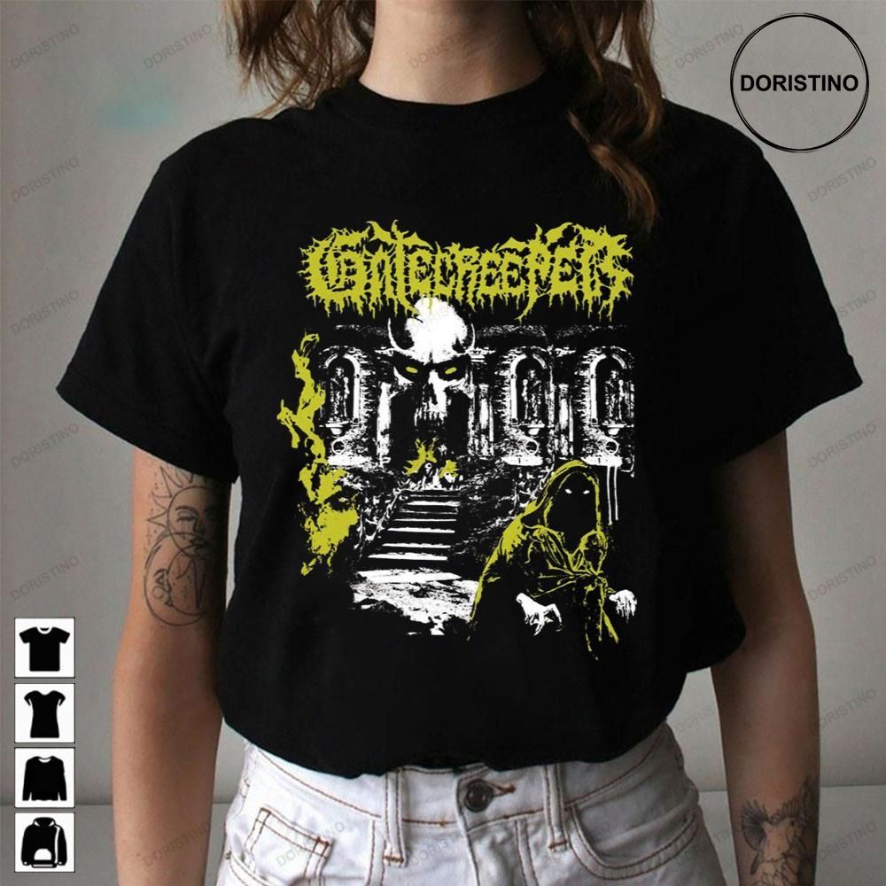 Yellow Gatecreeper Death Metal Trending Style